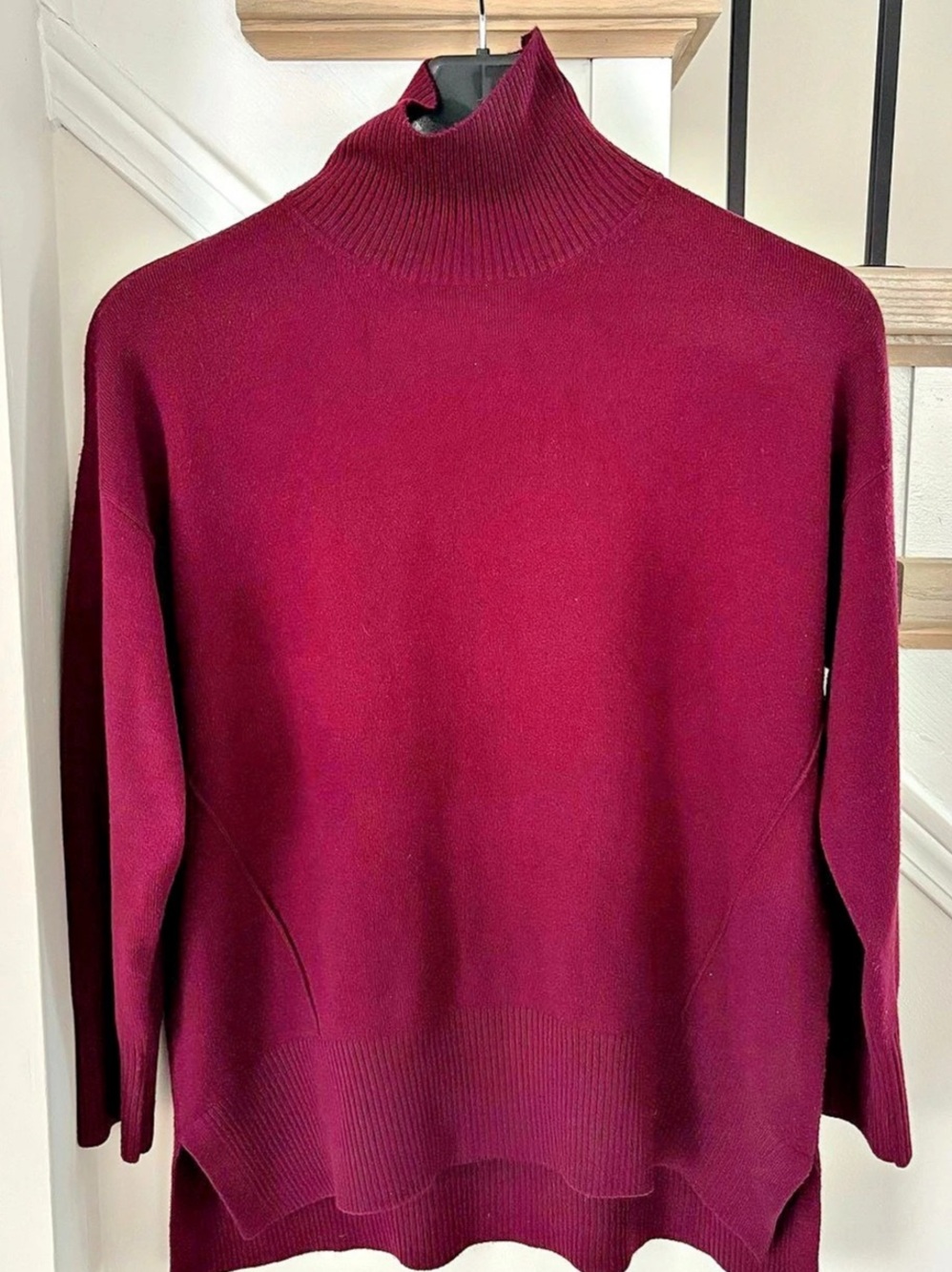 French Connection Babysoft Turtleneck Sweater Purple XS